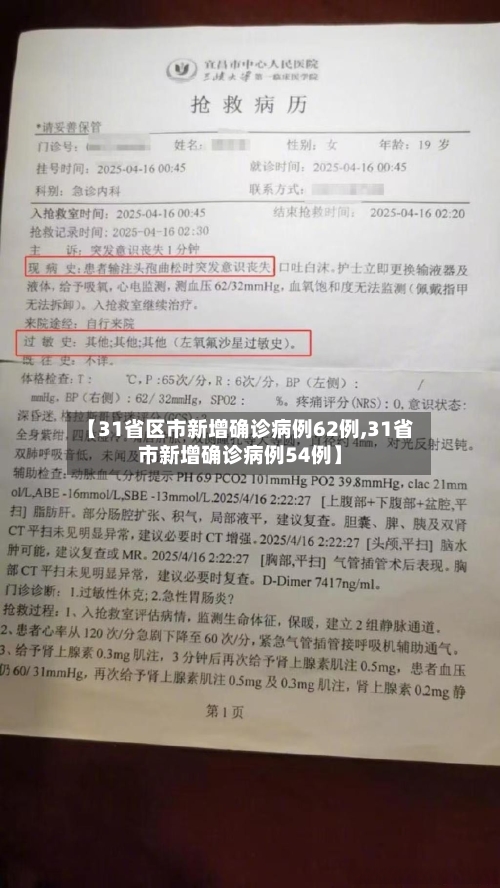 【31省区市新增确诊病例62例,31省市新增确诊病例54例】
