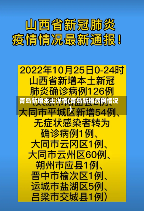 青岛新增本土详情(青岛新增病例情况)